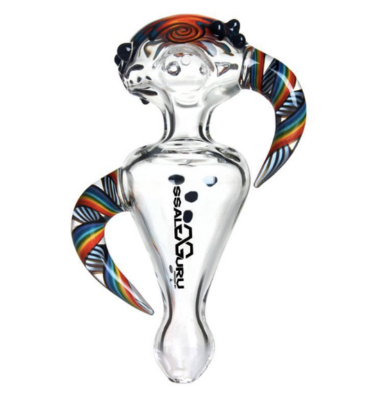 Glass Guru Handpipe 5" Helix Clear